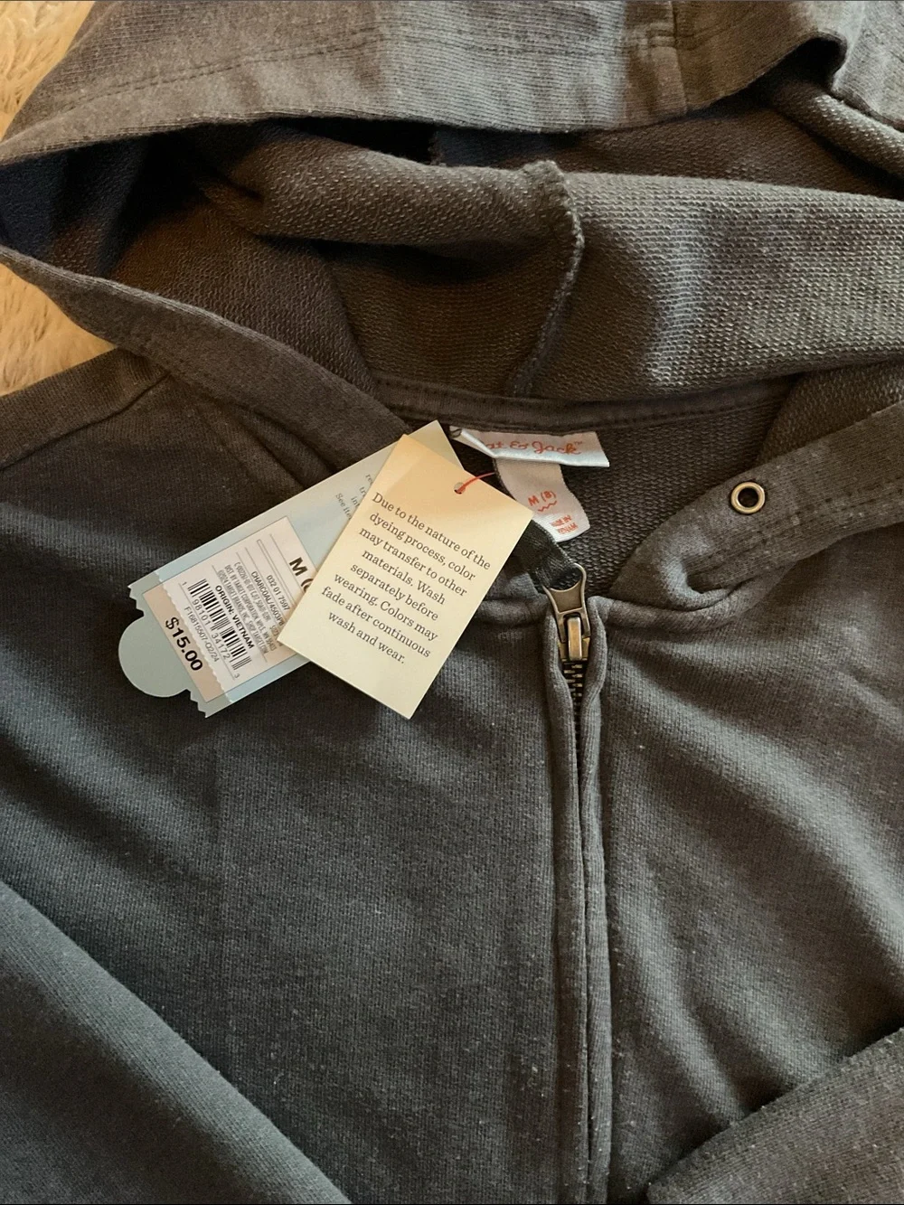Juicy Couture Kids Gray Pullover Zip Hoodie
